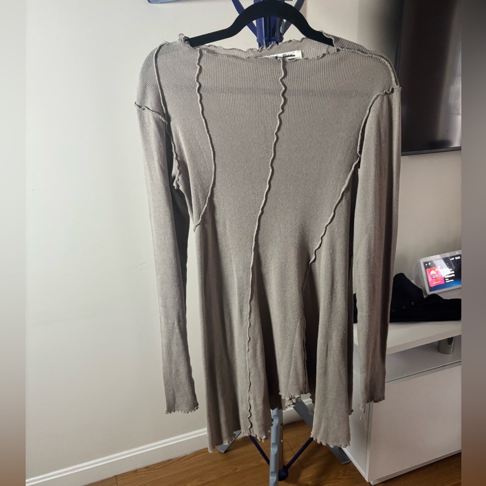 We The Free Distressed Gray Tunic -XS